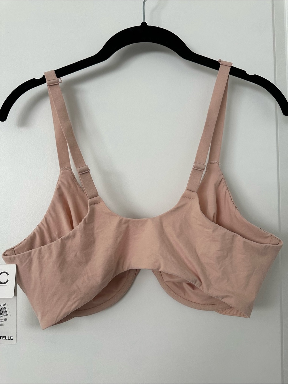 Chantelle Blush Lace Front-Closure Underwire Bra - Size 38 C - Picture 4 of 6